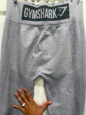 Gymshark Women’s Small Gray Marl Seamless Contour High-Rise Workout Leggings